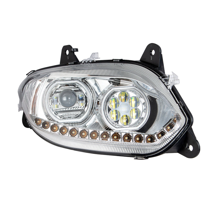 Chrome 17 LED Headlight For 2018-2025 International LT - Passenger