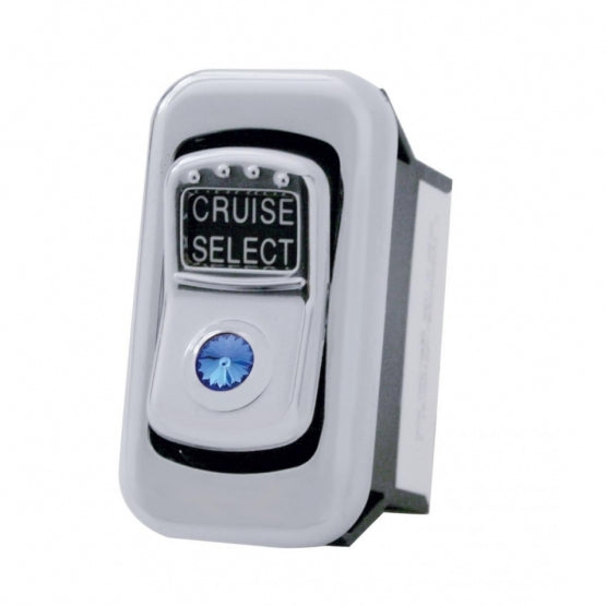 Rocker Switch Cover For Kenworth/Peterbilt - Blue Crystal (Card of 3)