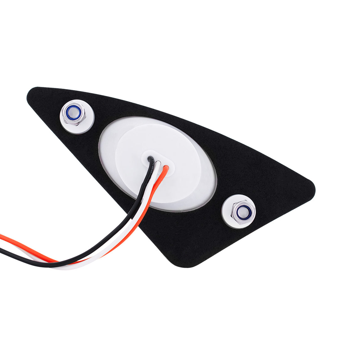 9 LED Competition Series Fender Light For 2007-2017 Kenworth T660 (Driver) - Amber LED/Clear Lens
