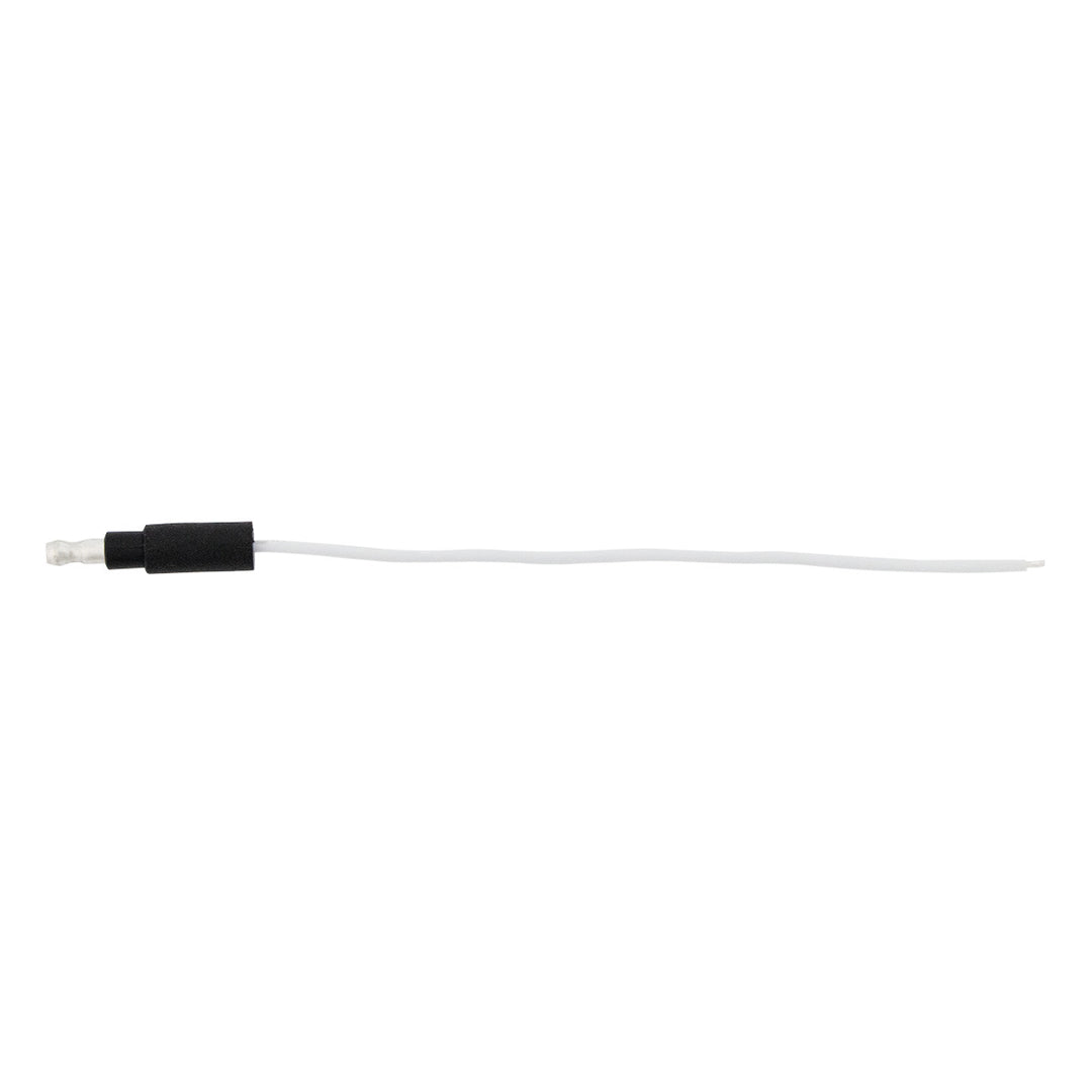 6" Single Lead Wire With .180 Bullet Termination &amp; Stripped End - White