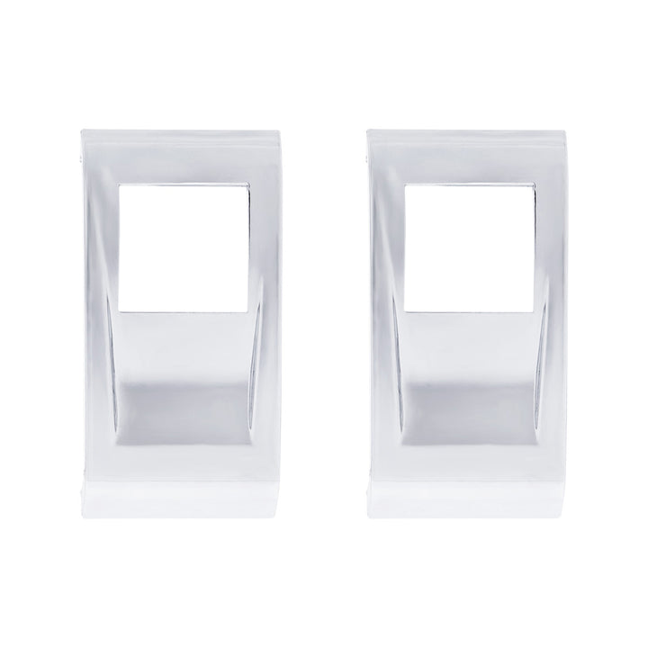 Chrome Plastic Rocker Switch Cover For 2022-2025 Peterbilt 579 (Pair)
