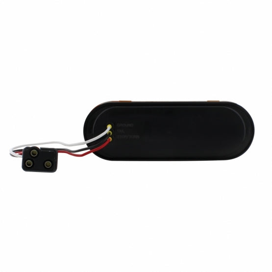 10 LED 6" Oval Light (Stop, Turn &amp; Tail) - Red LED/Red Lens (Bulk)