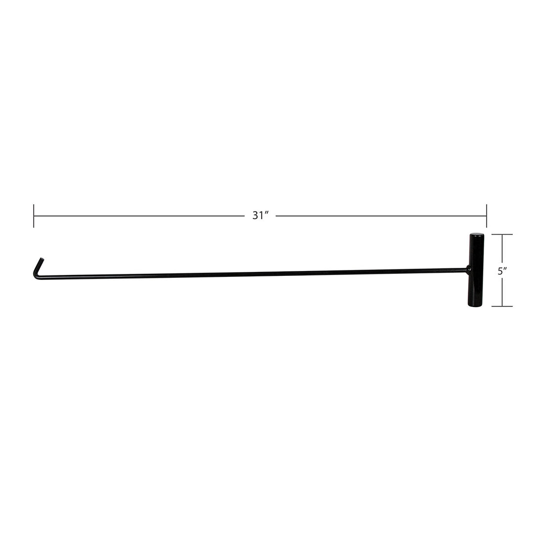 Black 31" Long Fifth Wheel Pin Puller, J - Hook (Each)