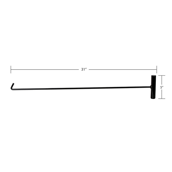Black 31" Long Fifth Wheel Pin Puller, J - Hook (Each)