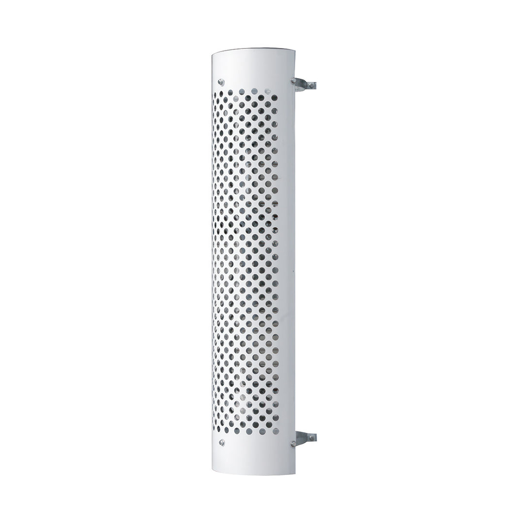 48" Tall 270 Degree Stainless Exhaust Muffler Shield For 10" Diameter Exhaust - Round Slot