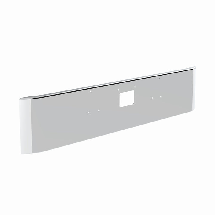 Stainless Steel Clad Aluminum Bumper For 1987-2007 Peterbilt 379 - Curved Ends