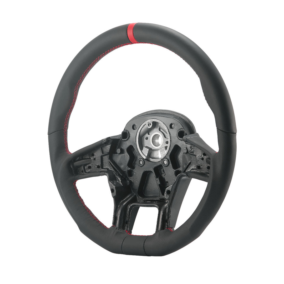 18" YourGrip GT PRO Leather Steering Wheel For 2012-2021 Peterbilt 579 &amp; 2013-2021 Kenworth T680 - Black