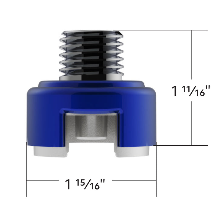 M30 x 3.5 Thread-On Shift Knob Mounting Adapter For Eaton Fuller Style 13/15/18 Shifter - Indigo Blue