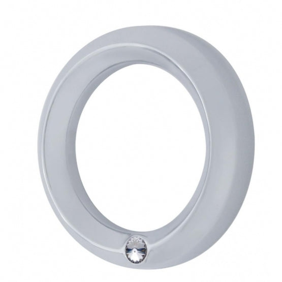Signature Series Small Gauge Bezel For 2006+ Peterbilt - Clear Crystal
