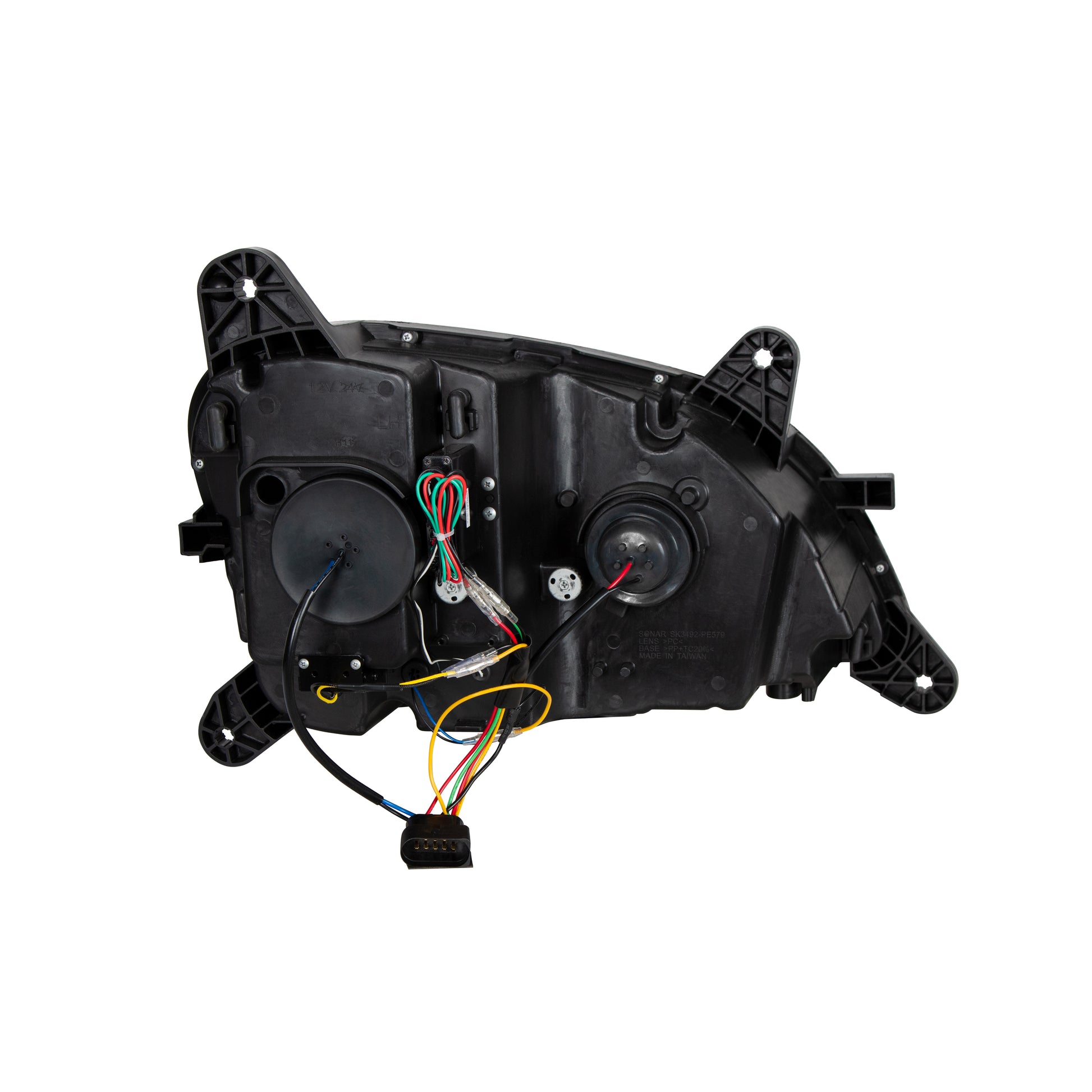 "Blackout" Projection Headlight With LED Sequential Turn & DRL For 2012-2021 Peterbilt 579- Driver