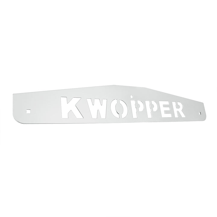 4" x 24" Chrome Kwopper Bottom Mud Flap Plate - Bolt Thru