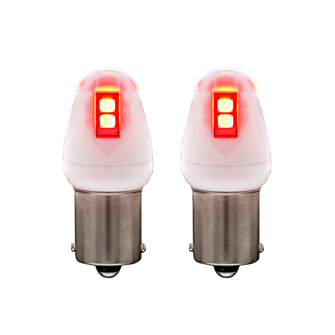 High Power 8 LED 1156 Type Bulb - Red (Card of 2)