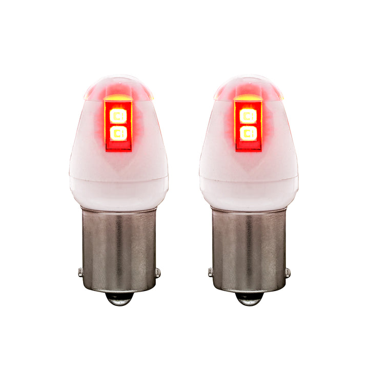 High Power 8 LED 1156 Type Bulb - Red (Card of 2)
