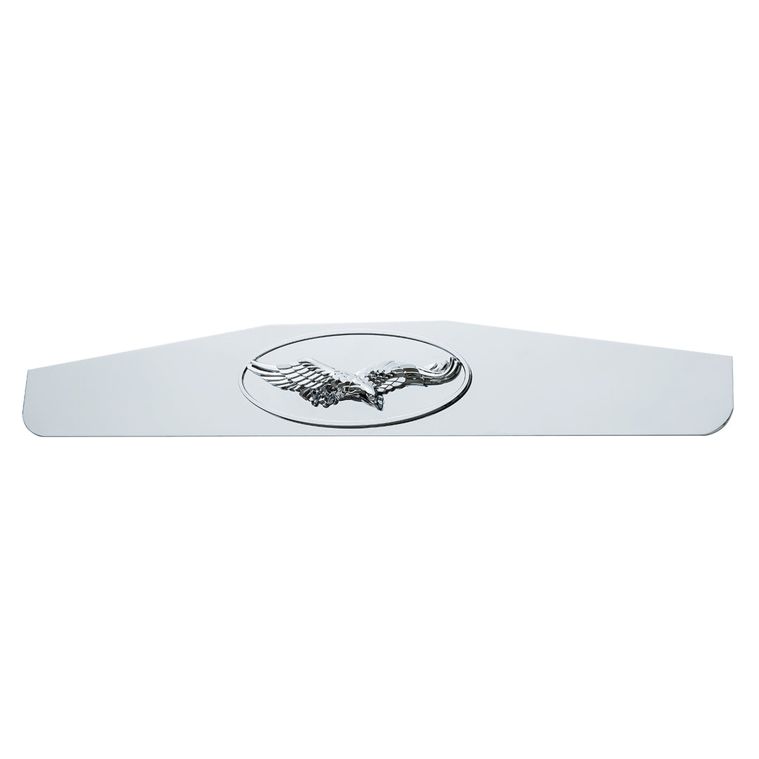 4" x 24" Chrome Bottom Mud Flap Weight With Oval Cast Eagle Emblem