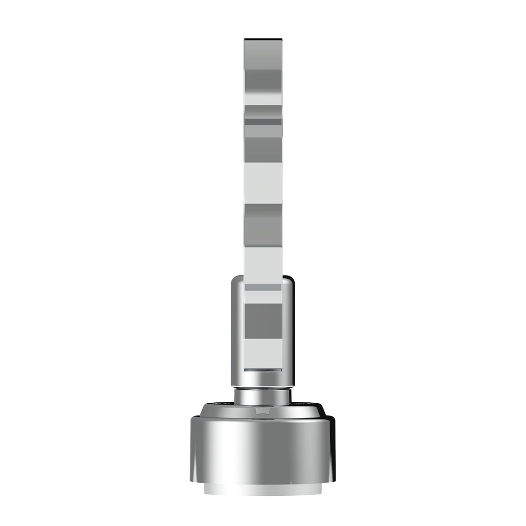 Thread-On Knuckle Gearshift Knob With Chrome 9/10 Speed Adapter - Chrome