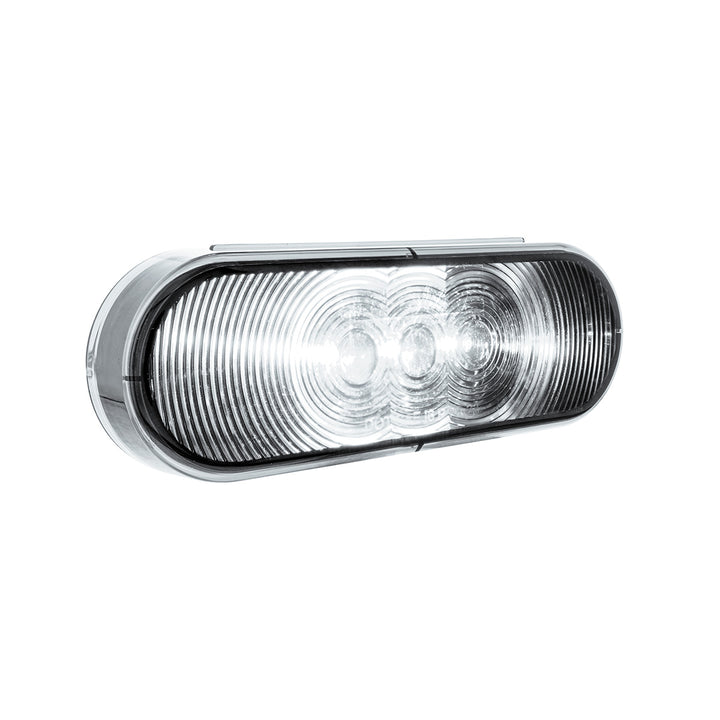 6 LED 6" Oval Light (Back-Up) - White LED/Clear Lens
