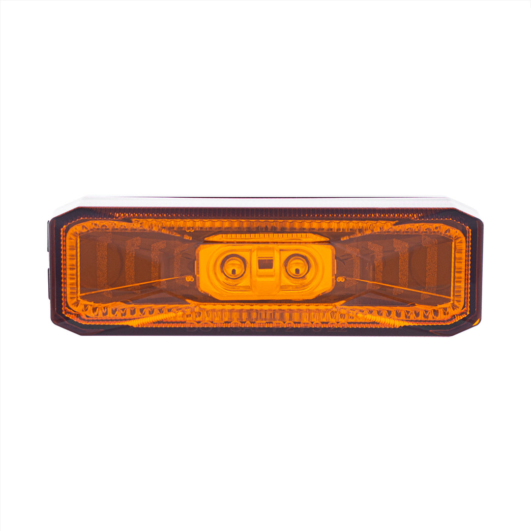 10 LED Rectangular Abyss Light (Clearance/Marker) - Amber LED/Amber Lens