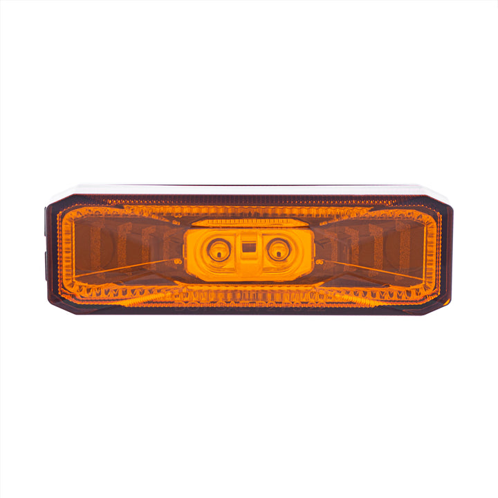 10 LED Rectangular Abyss Light (Clearance/Marker) - Amber LED/Amber Lens