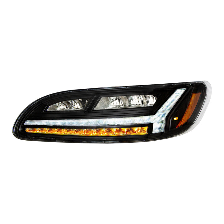 Blackout 6 LED Headlight For Peterbilt 386 (2006-2016) &amp; 387 (2000-2011) - Driver
