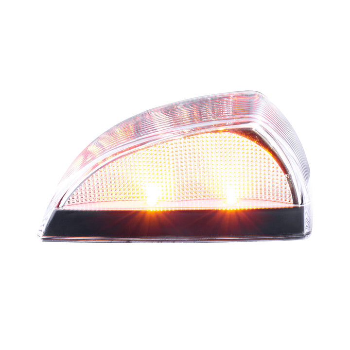 8 LED Cab Light For Freightliner M2 - Amber LED/Clear Lens