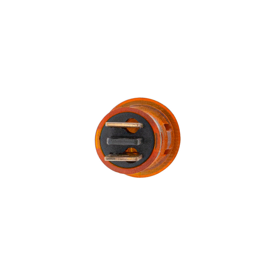 Amber Warning Light 16 Amp 12V w/2 Lucar Terminals, 1 Pc.