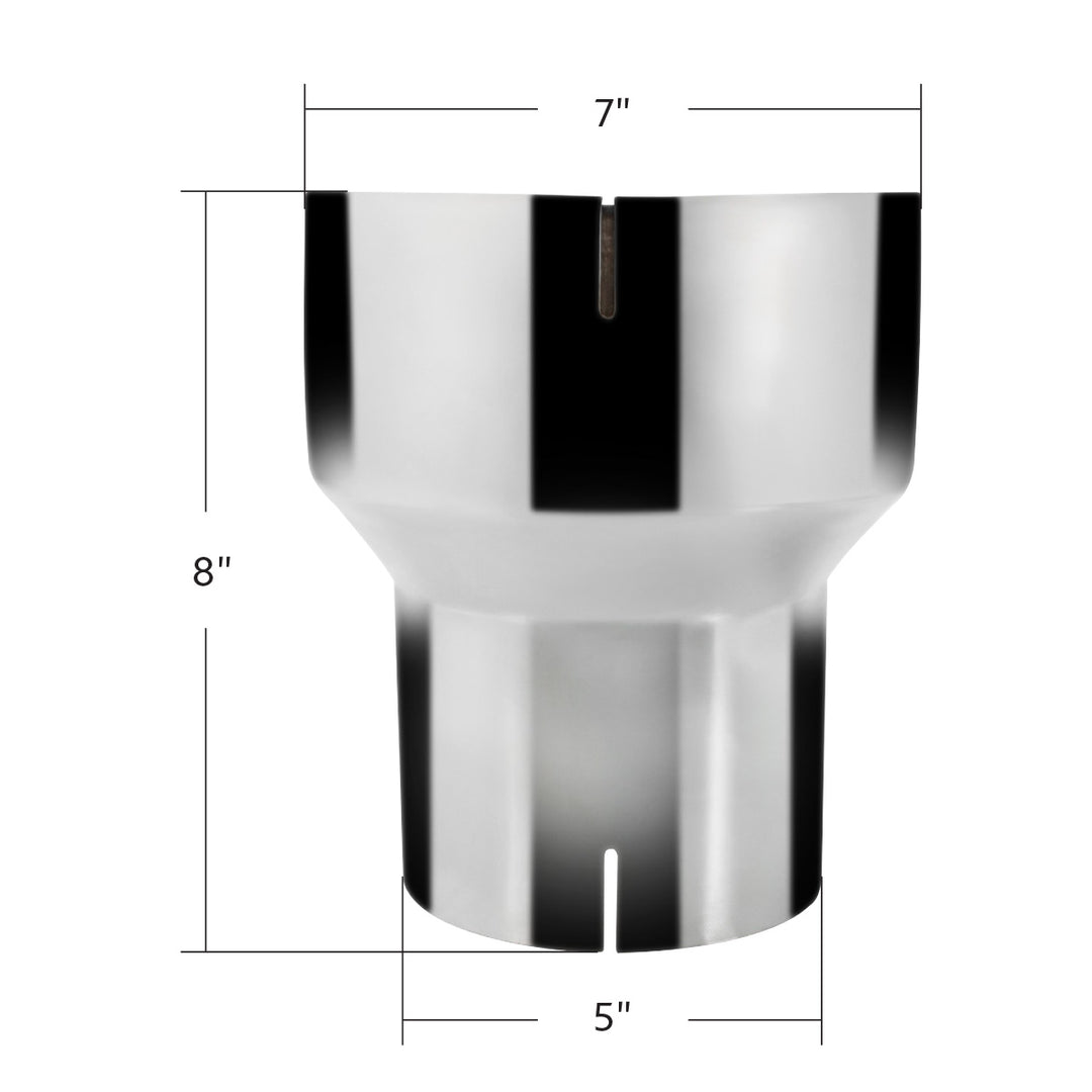 Chrome Reducer 7" I.D. To 5" I.D.