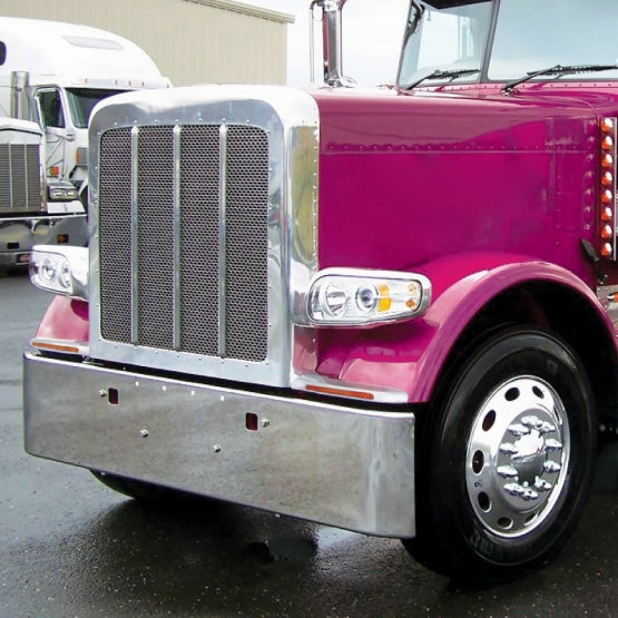 Sequential 14 Amber LED Front Fender Cover For Peterbilt 388 (2008-2015) &amp; 389 (2008-2023) - Amber Lens - Driver