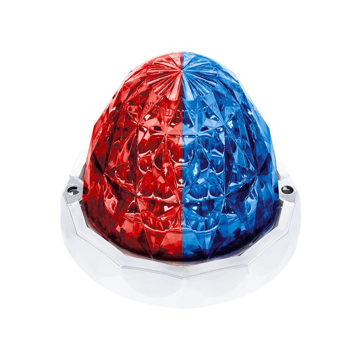 Double Fury 19 LED Dual Function Crystal Watermelon Light Kit With Bezel - Red &amp; Blue LED/Clear Lens
