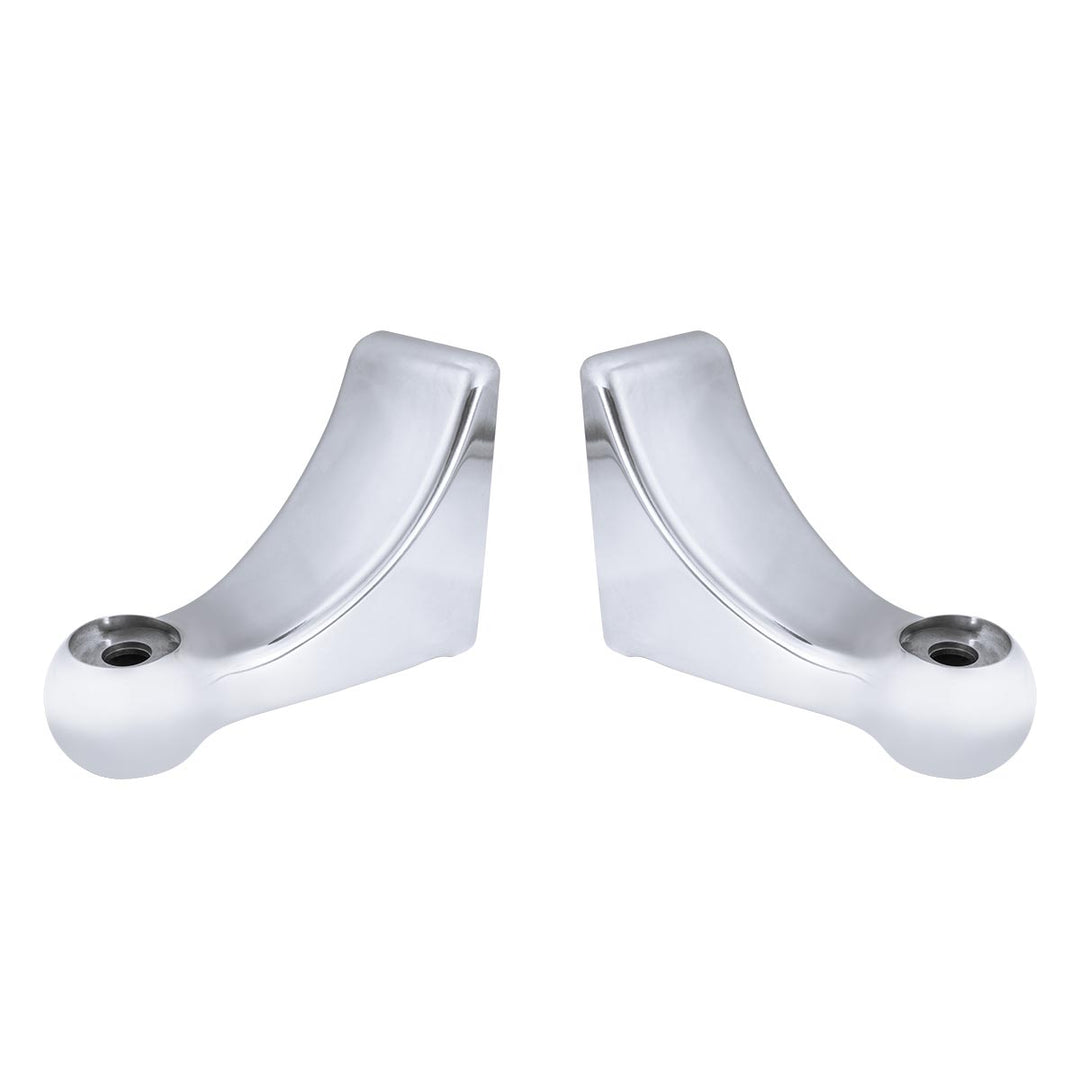 Polished L Shape Headlight Bracket (Pair)