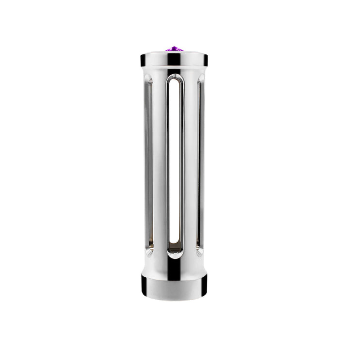 M30 x 3.5 Thread-On Sonoma Style Gearshift Knob - Purple Crystal/Chrome