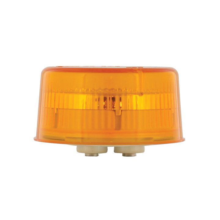 9 LED 2" Round Reflector Light (Clearance/Marker) - Amber LED/Amber Lens (Bulk)
