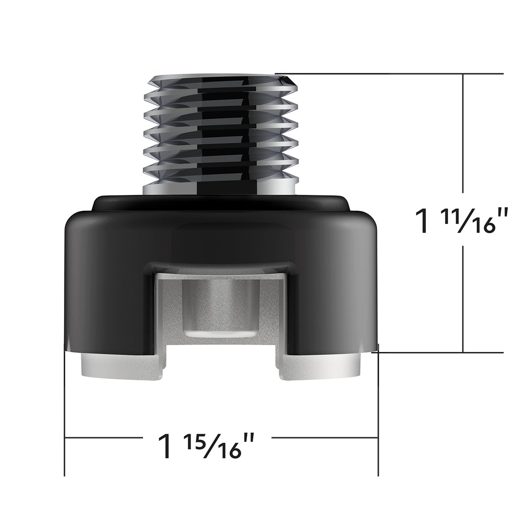 M30 x 3.5 Thread-On Shift Knob Mounting Adapter For Eaton Fuller Style 13/15/18 Shifter - Matte Black