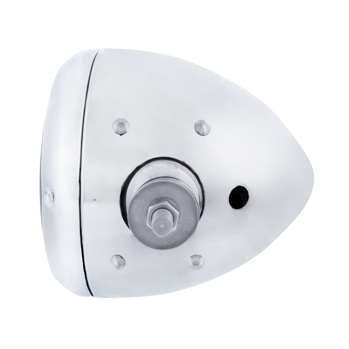 Stainless Steel Guide 682-C Style Headlight Assembly W/Crystal Lens &amp; 10 LEDs Position Light - R/H (Horizontal Mount)