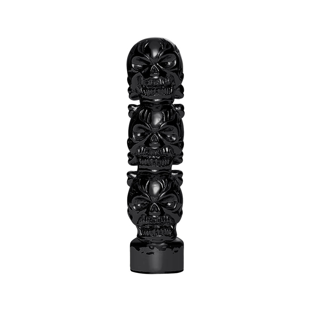 1/2" - 13 Thread-On 3 Skull Candy Color Shift Knob - Glossy Black