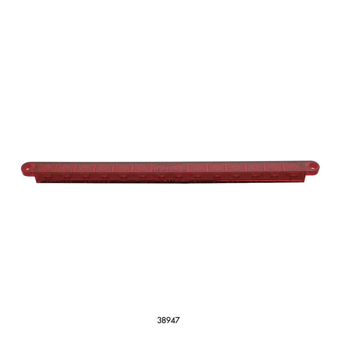 14 LED 12" Light Bar (Stop, Turn &amp; Tail) - Red LED/Red Lens (Bulk)