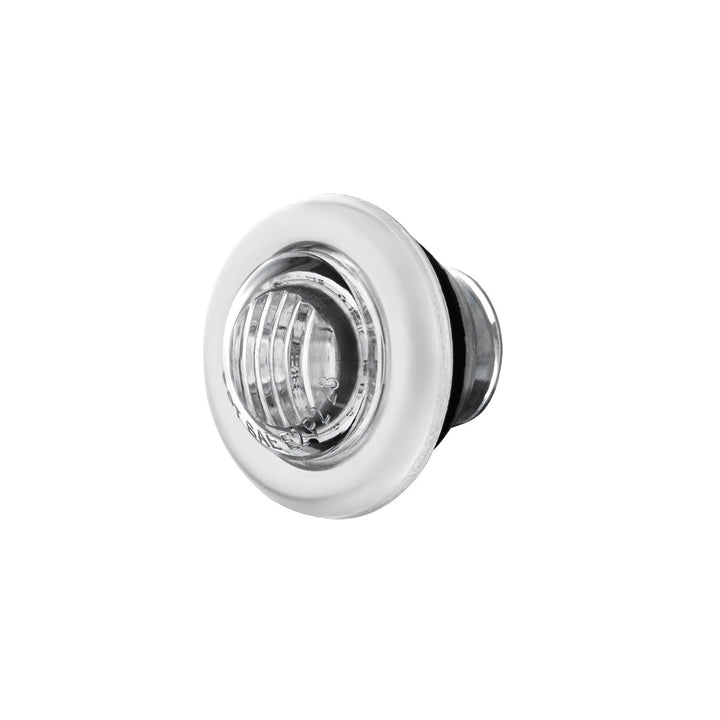 2 LED 3/4" Mini Dual Function Double Fury Light (Clearance/Marker) - Amber &amp; Red LED/Clear Lens