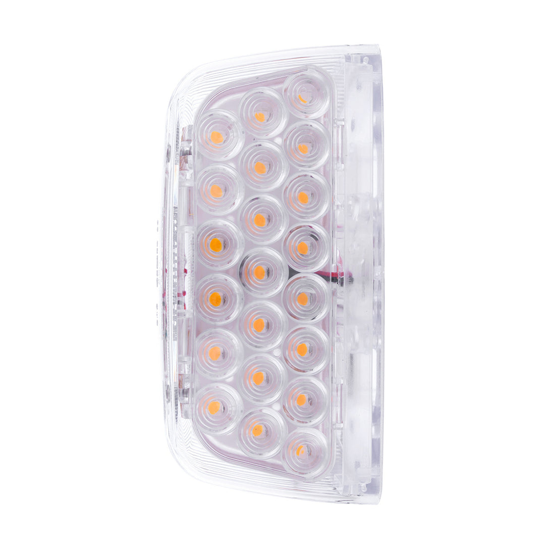 31 LED Turn Signal Light For 1987-2007 Peterbilt 379/378/357 - Amber LED/Clear Lens
