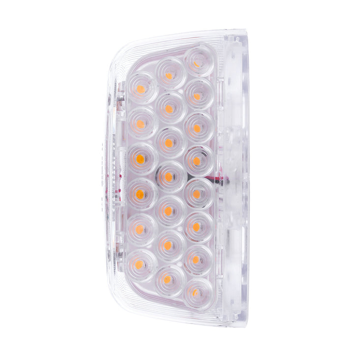 31 LED Turn Signal Light For 1987-2007 Peterbilt 379/378/357 - Amber LED/Clear Lens