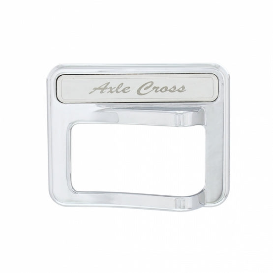 Chrome Rocker Switch Cover For Peterbilt 579 (2013-2019) &amp; 567 (2014-2018) - Axle Cross