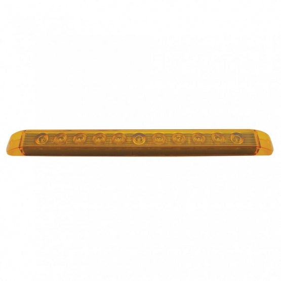 11 LED 17" Turn Signal Light Bar - Amber LED/Amber Lens (Bulk)
