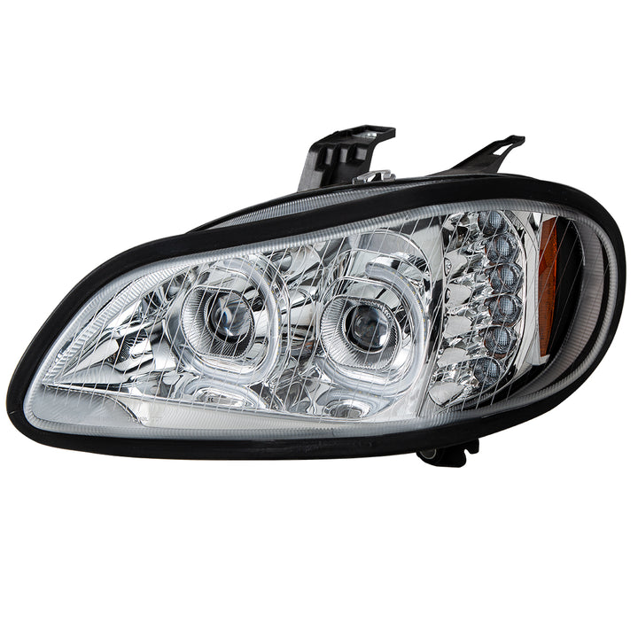 Chrome LED Projection Headlight Assembly For 2003-2024 Freightliner M2 - Driver