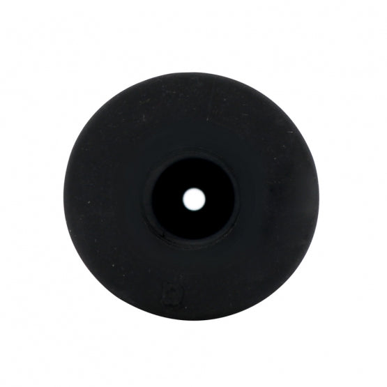Black Motorcycle Rubber Grip Set - 7/8" or 1" (22/25mm) (Bulk) (Pair)