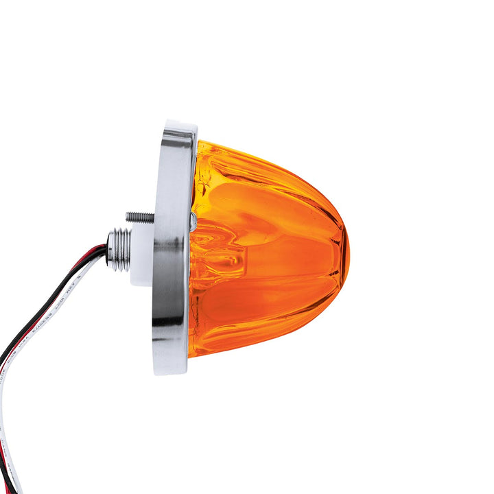 Glass Watermelon Light Kit With 2 LED Light - Amber LED/Amber Lens