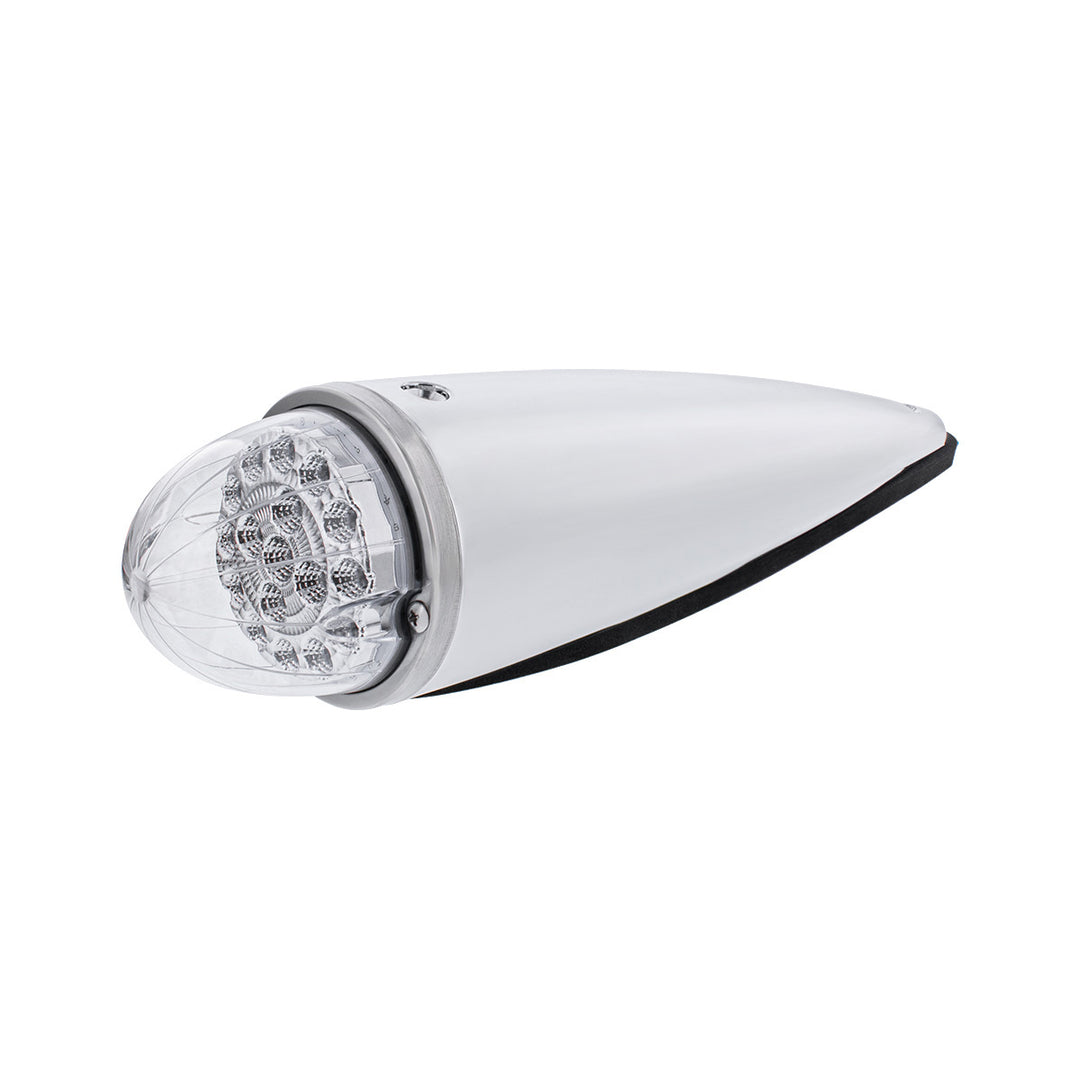 Double Fury 17 LED Dual Function Watermelon Torpedo Cab Light - Amber &amp; Green LED/Clear Lens