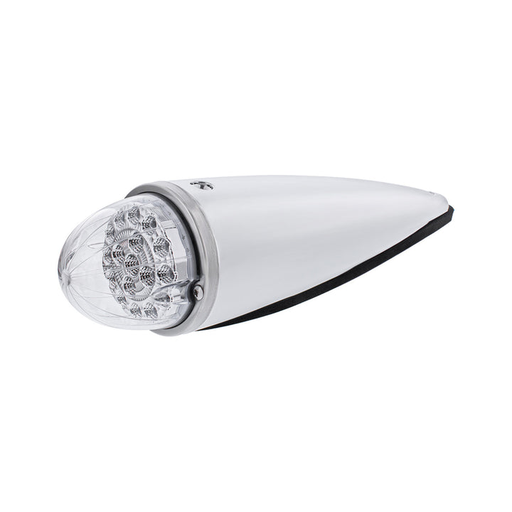 Double Fury 17 LED Dual Function Watermelon Torpedo Cab Light - Amber &amp; Green LED/Clear Lens