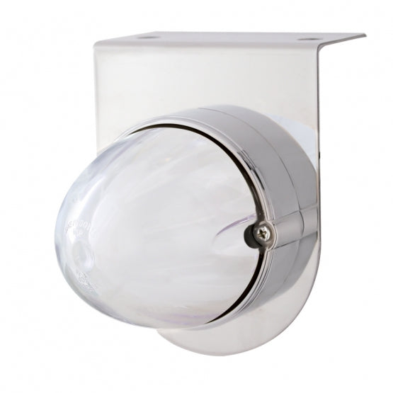 Stainless Light Bracket With 9 LED Dual Function Watermelon GloLight - Amber LED/Clear Lens