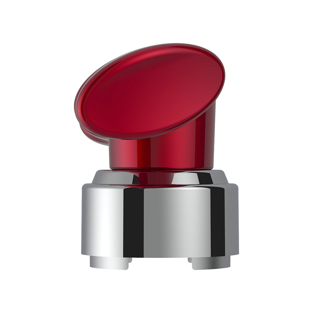 Thread-On T-Shape Gearshift Knob With Chrome 9/10 Speed Adapter - Candy Red