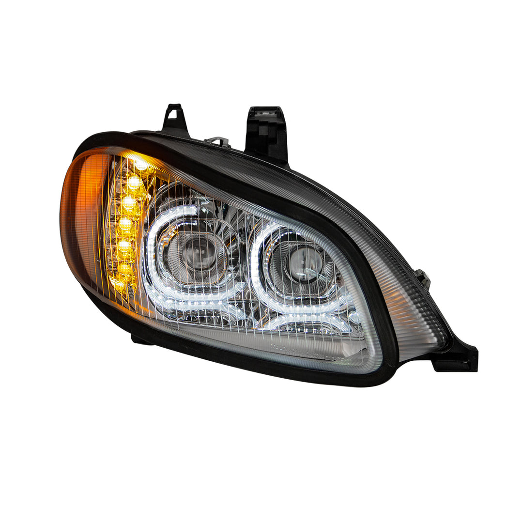 Chrome LED Projection Headlight Assembly For 2003-2024 Freightliner M2 - Passenger