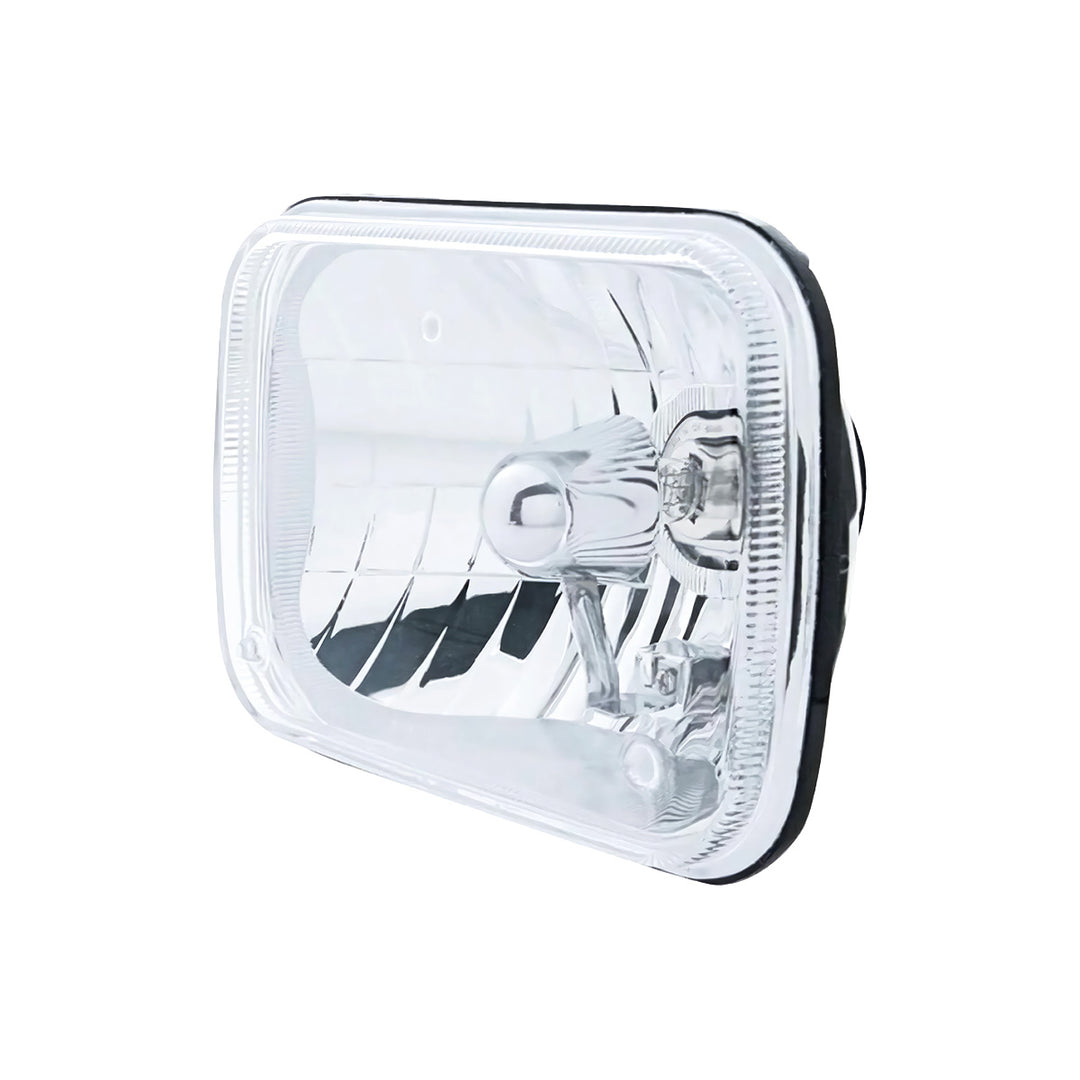 5" x 7" Crystal Rectangular Headlight - Plastic Lens