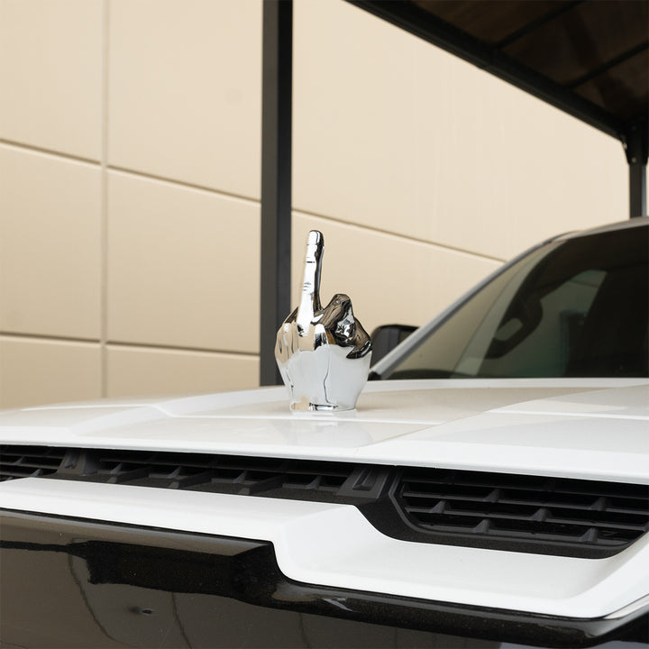 Finger Hood Ornament - Chrome